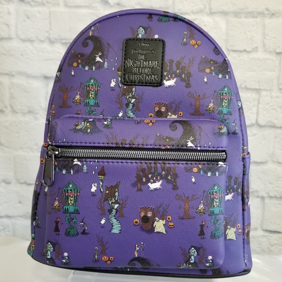 Loungefly Nightmare Before Christmas Character Halloween Town Mini Backpack Bag